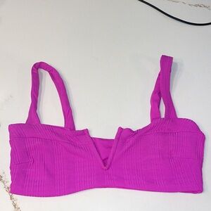 Bikini set-L SPACE Pointelle Rib Lee Lee L fuschia